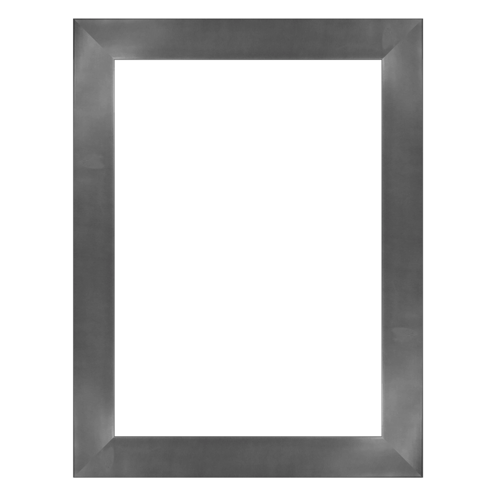 Bilderrahmen Marina Massivholz Modern Platin (60 × 80 cm); Echtglas klar 2 mm