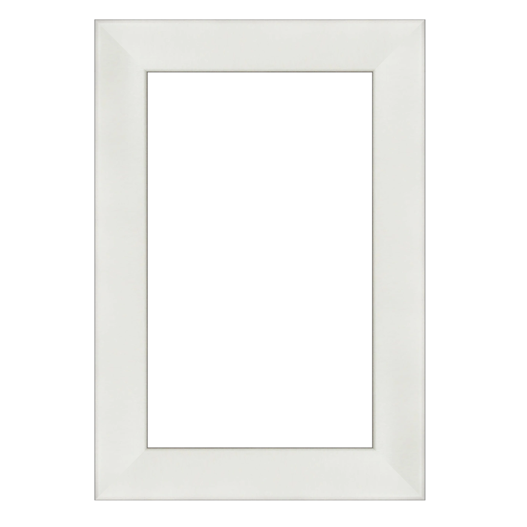 Bilderrahmen Valentina MDF-Holzwerkstoff Modern Weiß matt (60 × 90 cm); Kunststoffglas klar 1 mm